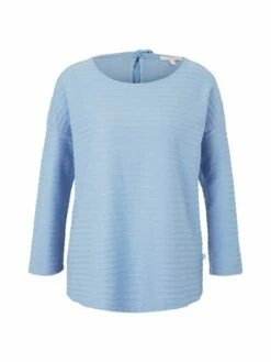 Tom Tailor Denim Damen Shirt Structure Striped 7/8 Arm -JEANS DIRECT Verkäufe 44226 Denim Tom Ta 109 28163 1023366 1