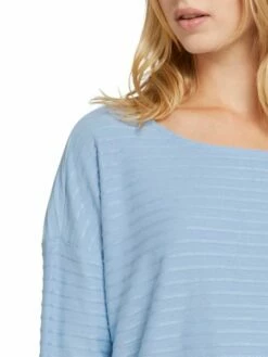 Tom Tailor Denim Damen Shirt Structure Striped 7/8 Arm -JEANS DIRECT Verkäufe 44226 Denim Tom Ta 109 28163 1023366 4 1