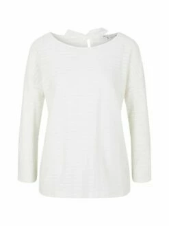 Tom Tailor Denim Damen Shirt Structure Striped 7/8 Arm -JEANS DIRECT Verkäufe 44226 Denim Tom Ta 204 29134 1023366 1