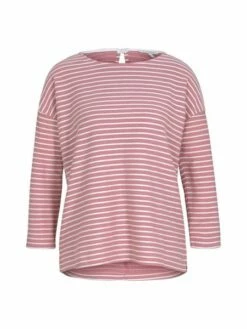 Tom Tailor Denim Damen Shirt Structure Striped 7/8 Arm -JEANS DIRECT Verkäufe 44226 TOM TAILOR D 101 26921 1023366 1