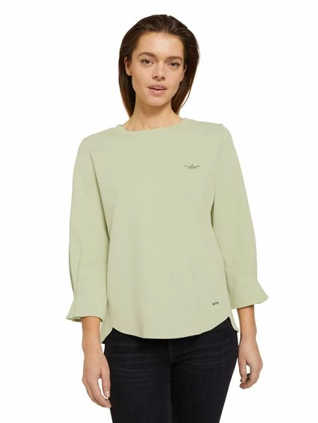 Tom Tailor Denim Damen Sweatshirt SLEEVEDETAIL 10 Tom Tailor Denim Damen Sweatshirt SLEEVEDETAIL – Bild 8