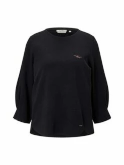 Tom Tailor Denim Damen Sweatshirt SLEEVEDETAIL