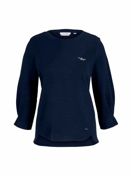 Tom Tailor Denim Damen Sweatshirt SLEEVEDETAIL 7 Tom Tailor Denim Damen Sweatshirt SLEEVEDETAIL – Bild 5