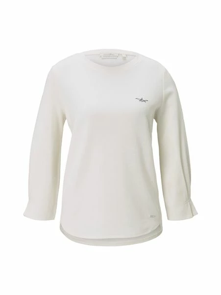 Tom Tailor Denim Damen Sweatshirt SLEEVEDETAIL 5 Tom Tailor Denim Damen Sweatshirt SLEEVEDETAIL – Bild 3