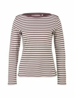 Tom Tailor Denim Damen Langarmshirt Interlock Contrast -JEANS DIRECT Verkäufe 44512 Denim Tom Ta 202 29964 1023950