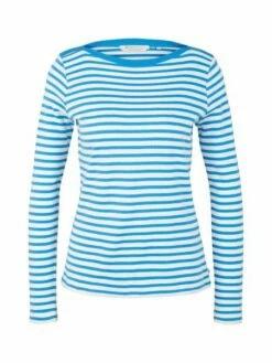 Tom Tailor Denim Damen Langarmshirt Interlock Contrast -JEANS DIRECT Verkäufe 44512 Denim Tom Ta 306 31387 1023950