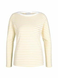 Tom Tailor Denim Damen Langarmshirt Interlock Contrast -JEANS DIRECT Verkäufe 44512 TOM TAILOR D 102 26922 1023950 1