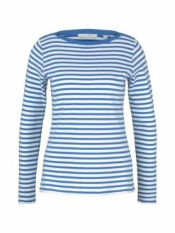 Tom Tailor Denim Damen Langarmshirt Interlock Contrast -JEANS DIRECT Verkäufe 44512 TOM TAILOR D 103 26924 1023950 1