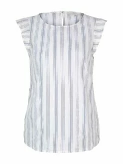 Tom Tailor Denim Damen Top Angel Sleeve Striped