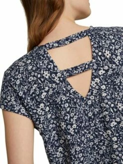 Tom Tailor Denim Damen T-Shirt Printed V-Neck -JEANS DIRECT Verkäufe 44515 TOM TAILOR D 106 16355 1024993 2 1 1 1