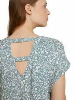 Tom Tailor Denim Damen T-Shirt Printed V-Neck -JEANS DIRECT Verkäufe 44515 TOM TAILOR D 106 26501 1024993 2 1