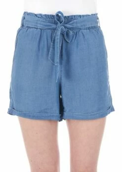 Tom Tailor Denim Damen Short Soft Relaxed Fit Blau