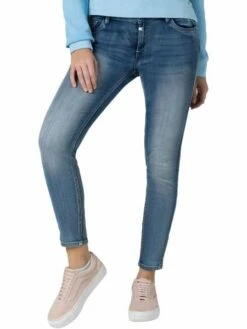 TIMEZONE Damen Jeans Tight AleenaTZ 7/8 - Blau - Aqua Blue Wash -JEANS DIRECT Verkäufe 44577 17 10074 00 3337 3039 Tight Aleena TZ front 1