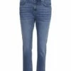 Noisy May Damen Jeans NMOLIVIA NW SLIM STRAIGHT Blau - Medium Blue Denim -JEANS DIRECT Verkäufe 44590 nm 27015687 front