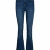 Noisy May Damen Jeans NMSALLIE HW FLARE VI021MB - Flare Fit - Blau - Medium Blue -JEANS DIRECT Verkäufe 44603 nm 27017557 front