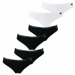 O'Neill Damen Bikini Slips Plain - 4er 6er 8er Multipack -JEANS DIRECT Verkäufe 44738 802032 BlackundWhite 6er