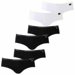 O'Neill Damen Hipster Plain - 4er 6er 8er Multipack -JEANS DIRECT Verkäufe 44739 801022 BlackundWhite 6er