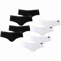 O'Neill Damen Hipster Plain - 4er 6er 8er Multipack -JEANS DIRECT Verkäufe 44739 801022 BlackundWhite 8er