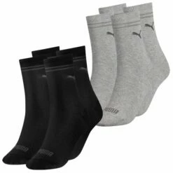 Puma Damen Sportsocken 4er 6er 8er Multipack -JEANS DIRECT Verkäufe 44910 100000964 BlackundGrey Melange 003 4er