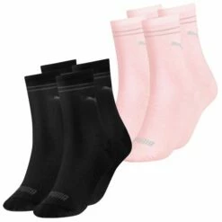 Puma Damen Sportsocken 4er 6er 8er Multipack -JEANS DIRECT Verkäufe 44910 100000964 BlackundPink 004 4er