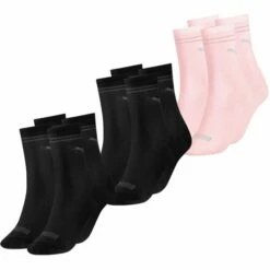 Puma Damen Sportsocken 4er 6er 8er Multipack -JEANS DIRECT Verkäufe 44910 100000964 BlackundPink 004 6er