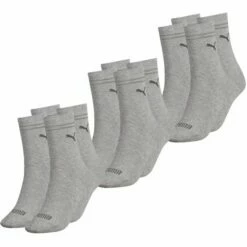 Puma Damen Sportsocken 4er 6er 8er Multipack -JEANS DIRECT Verkäufe 44910 100000964 Grey Melange 003 6er
