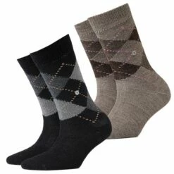 Burlington Damen Socken Whitby 2er 3er 4er Multipack -JEANS DIRECT Verkäufe 45206 24080 BlackundNutmeg mel 5413 2er