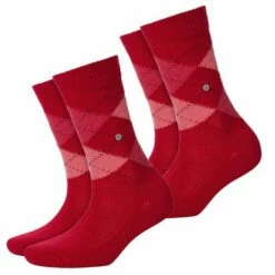 Burlington Damen Socken Whitby 2er 3er 4er Multipack -JEANS DIRECT Verkäufe 45206 24080 Vermillion Red 8226 2er