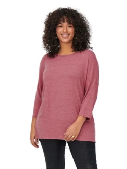 Carmakoma By Only Damen Langarmshirt CARLAMOUR 3/4 - Plus Size -JEANS DIRECT Verkäufe 45284 on 3707867 front1
