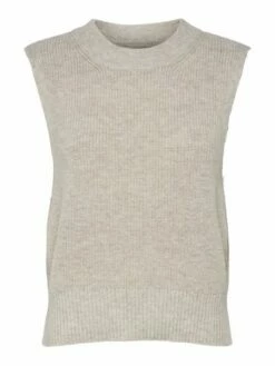 Only Damen Pullunder Strickpullunder ONLPARIS LIFE Crew Neck