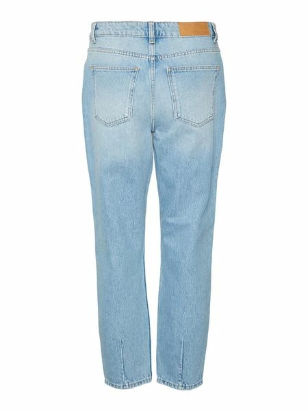 Noisy May Damen Jeans NMISABEL HW MOM DEST JEANS KI081LB - Straight Fit - Blau - Light Blue Denim 4 Noisy May Damen Jeans NMISABEL HW MOM DEST JEANS KI081LB - Straight Fit - Blau - Light Blue Denim – Bild 2