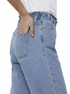 Only Damen Paperbag Jeans ONLCUBA LIFE HW SLOUCHY DNM DOT743 - Straight Fit - Blau - Light Blue Denim -JEANS DIRECT Verkäufe 45834 on 3624571 detail1