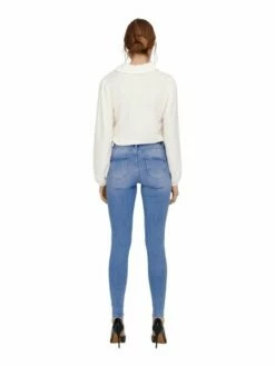 Only Damen Jeans ONLPOWER MID PUSH UP SK DNM REA934 - Skinny Fit - Blau - Special Bright Blue Denim -JEANS DIRECT Verkäufe 45840 on 3816183 back1 1