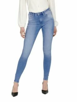 Only Damen Jeans ONLPOWER MID PUSH UP SK DNM REA934 - Skinny Fit - Blau - Special Bright Blue Denim -JEANS DIRECT Verkäufe 45840 on 3816183 front1 1