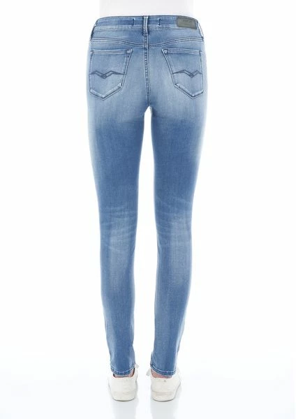 Replay Damen Jeans Luzien - Skinny Fit - Hyperflex - Blau - Light Blue 4 Replay Damen Jeans Luzien - Skinny Fit - Hyperflex - Blau - Light Blue – Bild 2