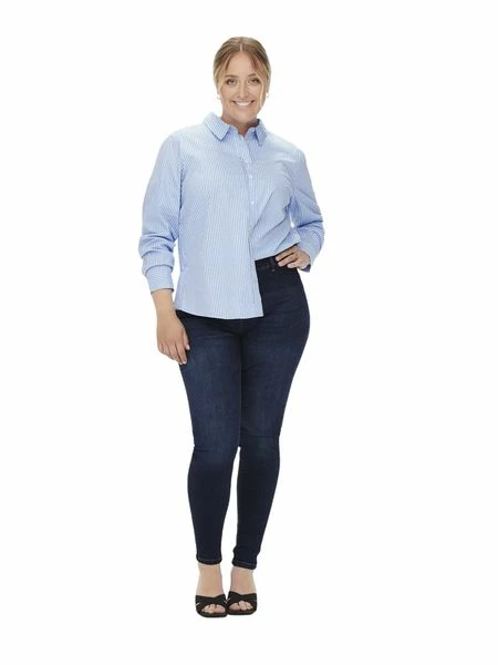 Carmakoma By Only Damen Jeans CARHUBA - Skinny Fit - Blau - Dark Blue Denim - Plus Size 11 Carmakoma By Only Damen Jeans CARHUBA - Skinny Fit - Blau - Dark Blue Denim - Plus Size – Bild 9