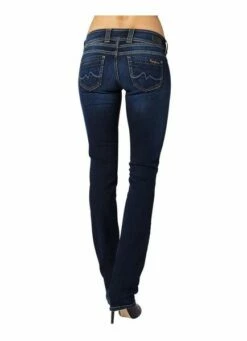 Pepe Jeans Damen Jeans Gen - Regular Fit - Blau - Mid Blue -JEANS DIRECT Verkäufe 46162 PL204159H06 Rueck 1