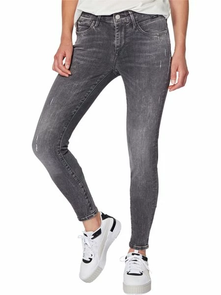 Mavi Damen Jeans Adriana - Super Skinny Fit - Grau -Dark Grey Distressed Glam 6 Mavi Damen Jeans Adriana - Super Skinny Fit - Grau -Dark Grey Distressed Glam – Bild 4
