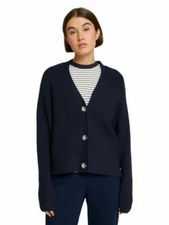 Tom Tailor Denim Damen Strickjacke V-NECK -JEANS DIRECT Verkäufe 46388 Denim Tom Ta 204 10668 1030000 2 1