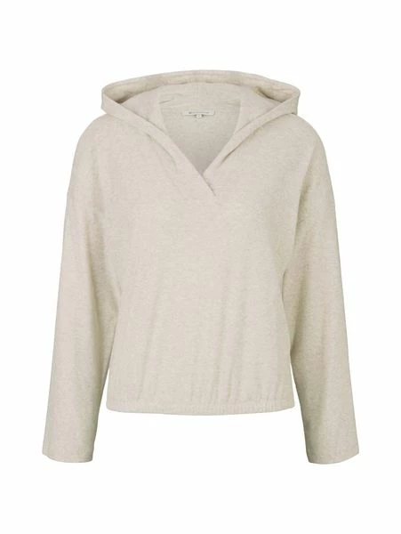 Tom Tailor Denim Damen Kapuzenpullover Hoodie COZY V-NECK 6 Tom Tailor Denim Damen Kapuzenpullover Hoodie COZY V-NECK – Bild 4