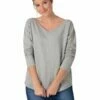TIMEZONE Damen Pullover V-NECK SWEATER - Relaxed Fit -JEANS DIRECT Verkäufe 46405 TIMEZONE Sweater 18 10202 00 6558 2079 front