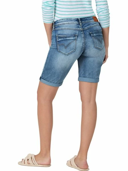TIMEZONE Damen Jeans Short Slim NaliTZ - Slim Fit - Blau - Fresh Indigo Wash 4 TIMEZONE Damen Jeans Short Slim NaliTZ - Slim Fit - Blau - Fresh Indigo Wash – Bild 2