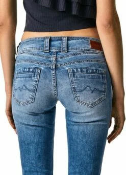 Pepe Jeans Damen Jeans Gen - Regular Fit - Blau - Mid Blue Denim 26 Pepe Jeans Damen Jeans Gen - Regular Fit - Blau - Mid Blue Denim -JEANS DIRECT Verkäufe 46470 PL204159MF5 000 05 MO HI 1