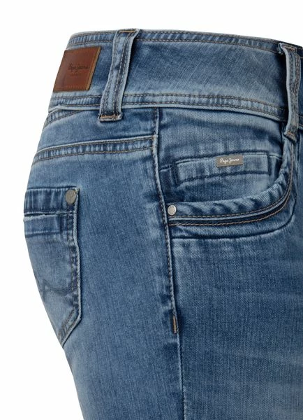 Pepe Jeans Damen Jeans Gen - Regular Fit - Blau - Mid Blue Denim 14 Pepe Jeans Damen Jeans Gen - Regular Fit - Blau - Mid Blue Denim – Bild 12