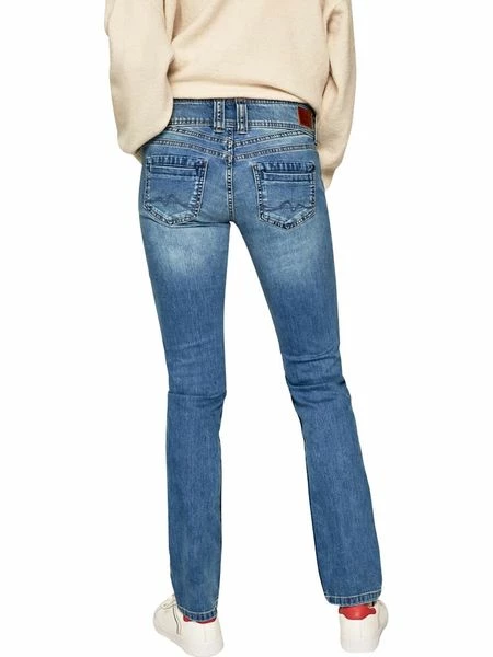 Pepe Jeans Damen Jeans Gen - Regular Fit - Blau - Mid Blue Denim 4 Pepe Jeans Damen Jeans Gen - Regular Fit - Blau - Mid Blue Denim – Bild 2