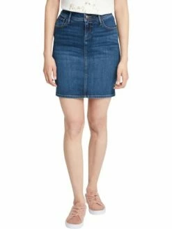 Cross Jeans Damen Jeansrock Millie - Blau - Dark Blue