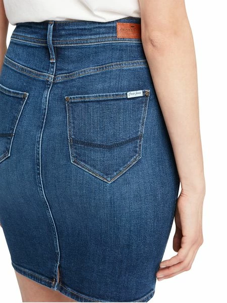 Cross Jeans Damen Jeansrock Millie - Blau - Dark Blue 6 Cross Jeans Damen Jeansrock Millie - Blau - Dark Blue – Bild 4