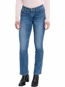 Cross Jeans Damen Jeans Lauren - Bootcut - Blau - Mid Blue -JEANS DIRECT Verkäufe 46511 H 485 017 cross jeans null 1 1