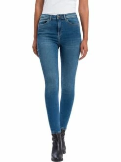 Cross Jeans Damen Jeans Judy - Super Skinny Fit - Blau - Dark Mid Blue -JEANS DIRECT Verkäufe 46541 P 429 037 cross jeans null 1 1