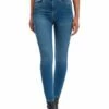 Cross Jeans Damen Jeans Judy - Super Skinny Fit - Blau - Dark Mid Blue